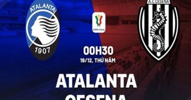 Thành tích đối đầu Atalanta vs Cesena, 0h30 ngày 19/12