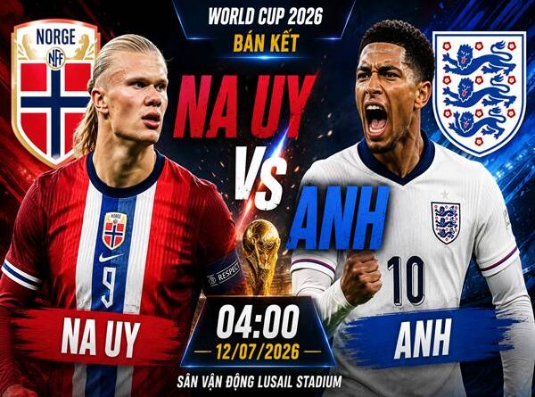 Số liệu trận đấu Na Uy gặp Anh 4h ngày 12/7 Số liệu trận đấu Na Uy gặp Anh 4h ngày 12/7